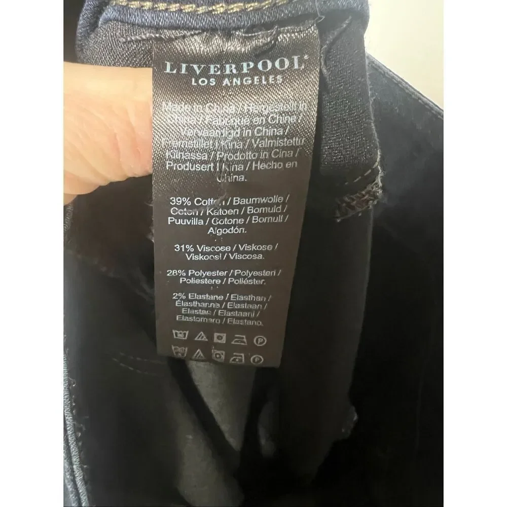 Liverpool Stretch Pull-on Jeggings Sz 8/29 Petite Dunmore Dark